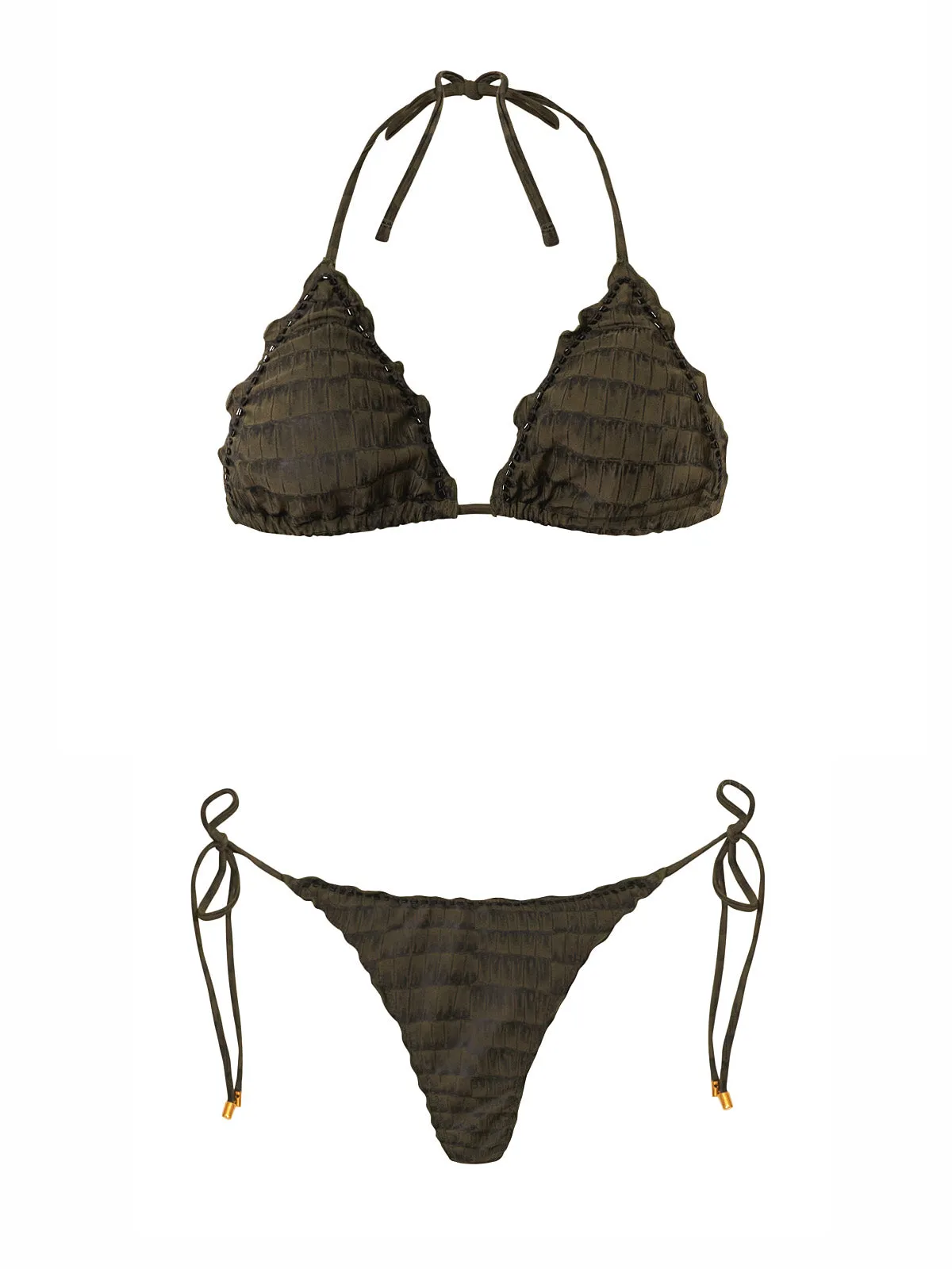 Lettuce Edge Tri-Lettuce Edge Tie Bikini