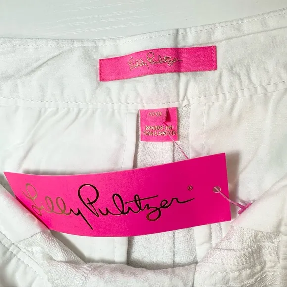 Lilly Pulitzer Buttercup Short, Resort White 5”