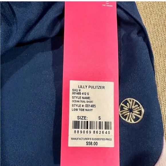 Lilly Pulitzer Ocean Trail Navy Short