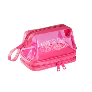 Living In Pink Empty Jelly Makeup Bag