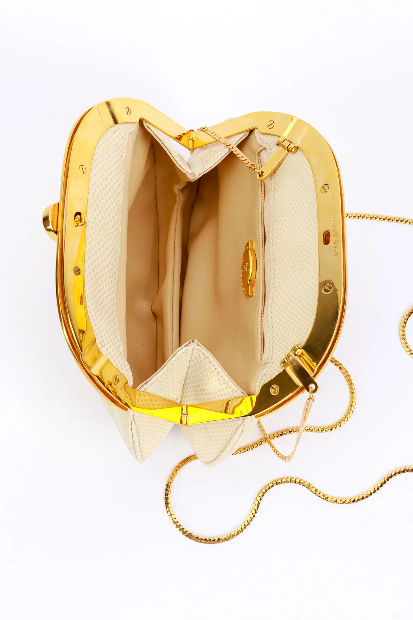 Lizard Deco Clutch Bag