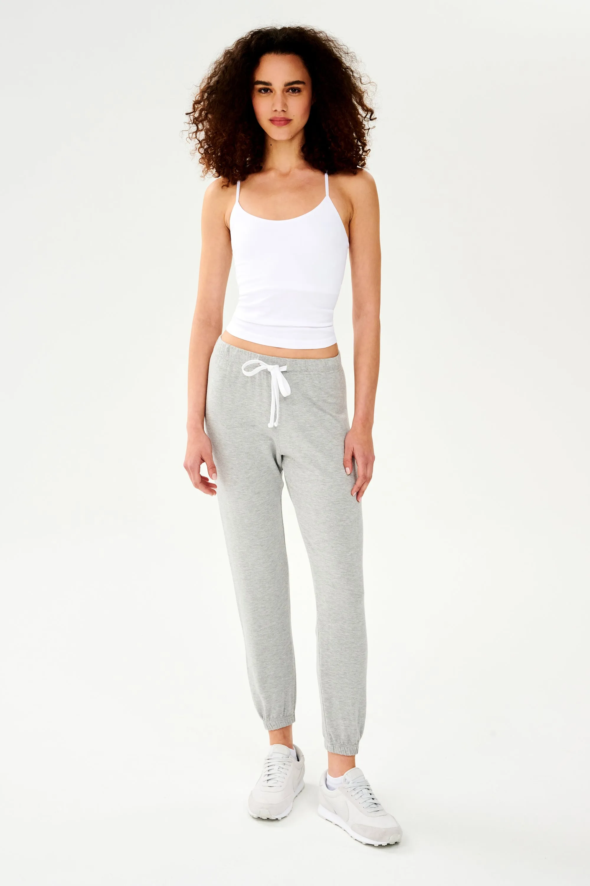 Loren Seamless Waist Length Tank - White