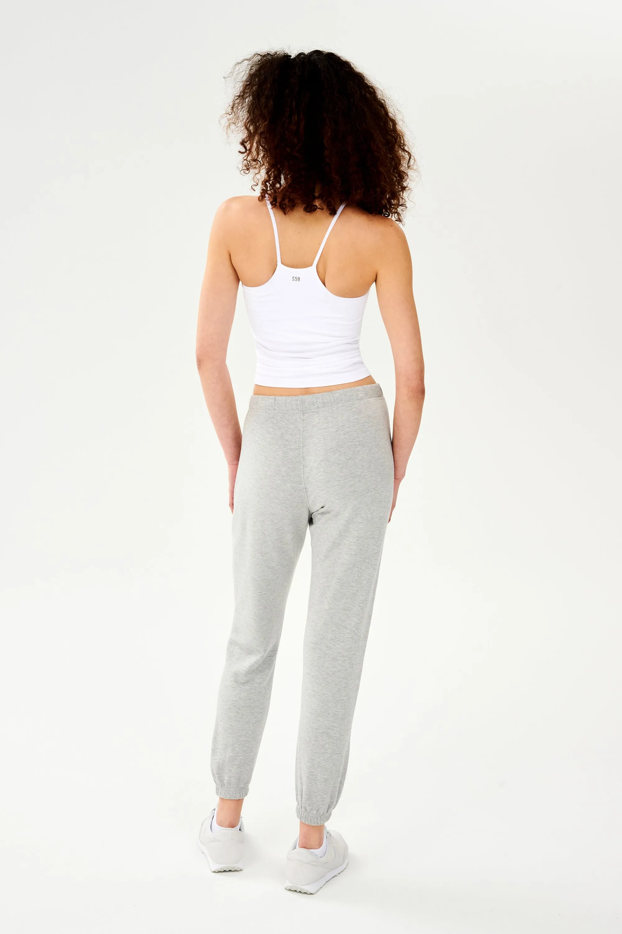 Loren Seamless Waist Length Tank - White