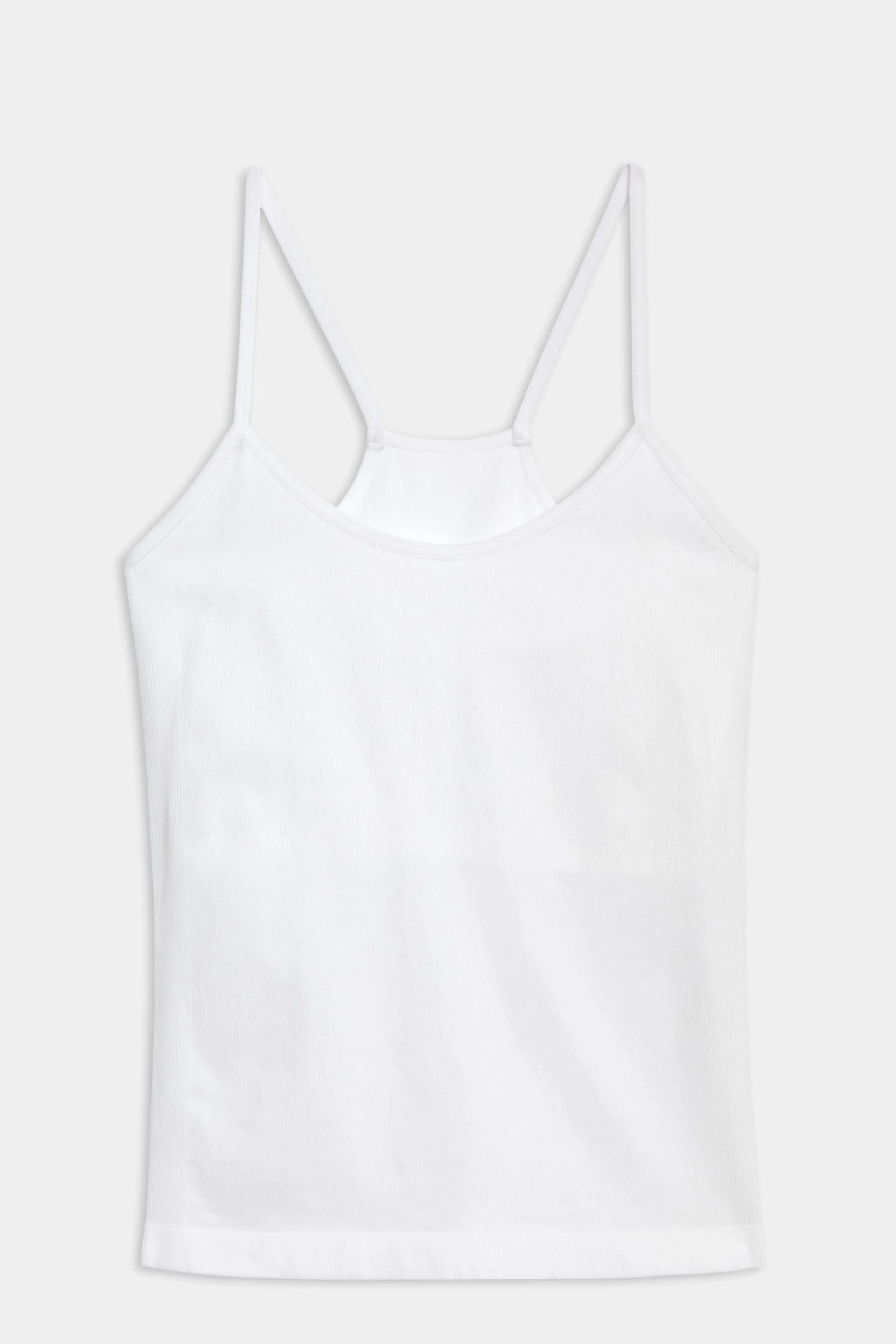 Loren Seamless Waist Length Tank - White