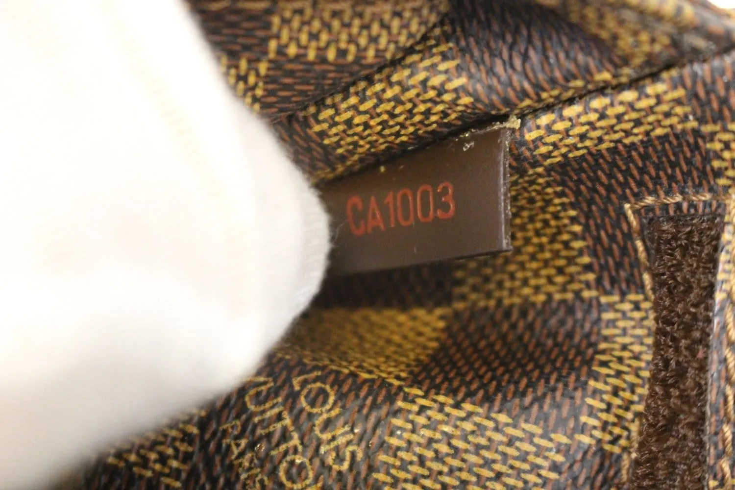 LOUIS VUITTON Damier Canvas Geronimos Brown Hip Bag