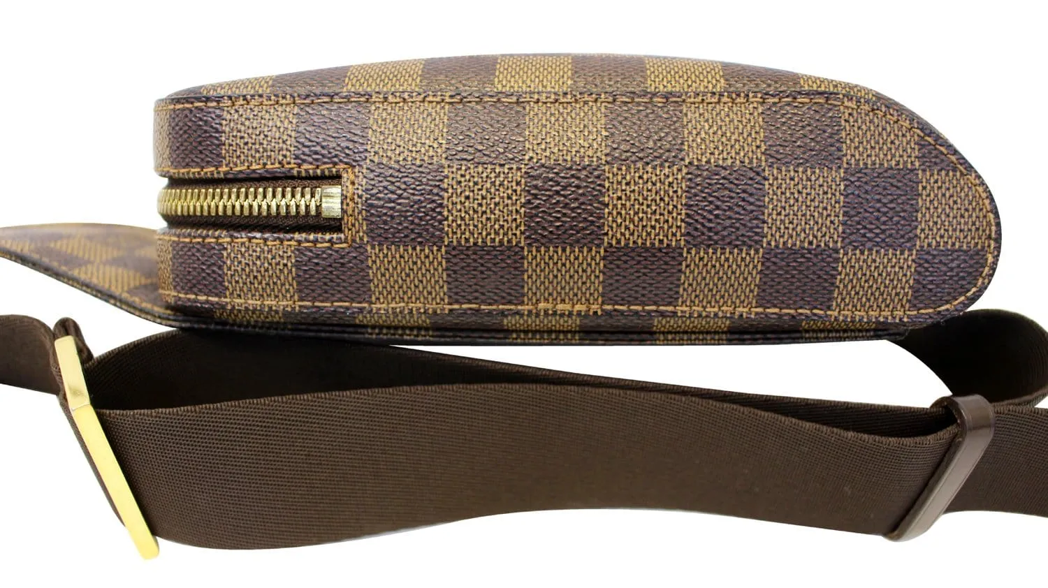 LOUIS VUITTON Damier Canvas Geronimos Brown Hip Bag