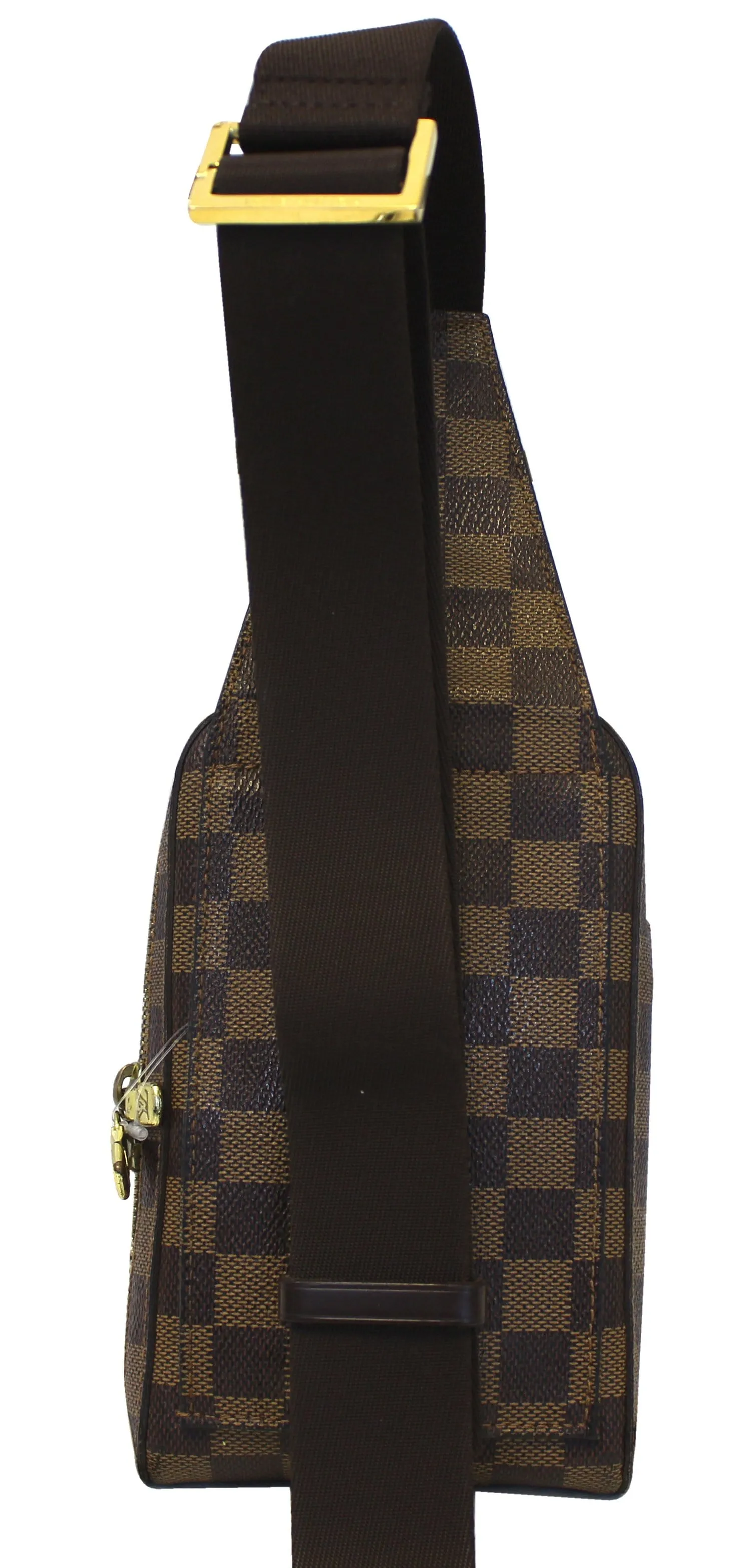 LOUIS VUITTON Damier Canvas Geronimos Brown Hip Bag