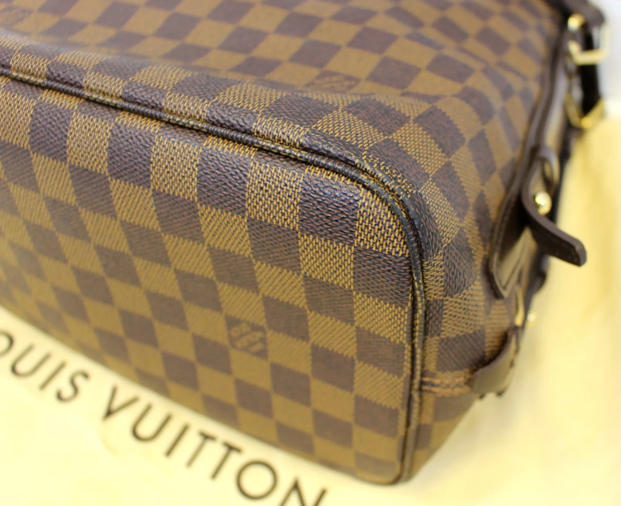 LOUIS VUITTON Damier Ebene Cabas Rivington Shoulder Bag