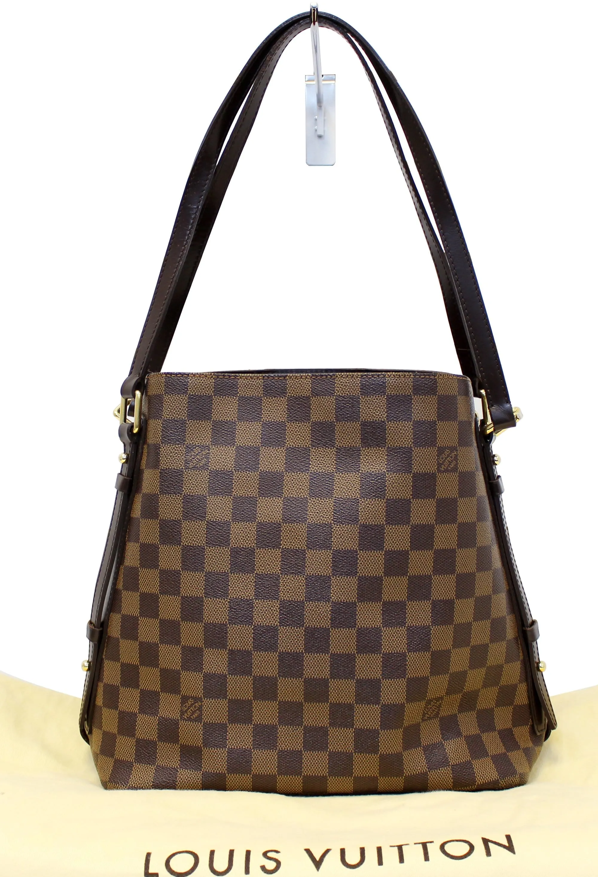 LOUIS VUITTON Damier Ebene Cabas Rivington Shoulder Bag