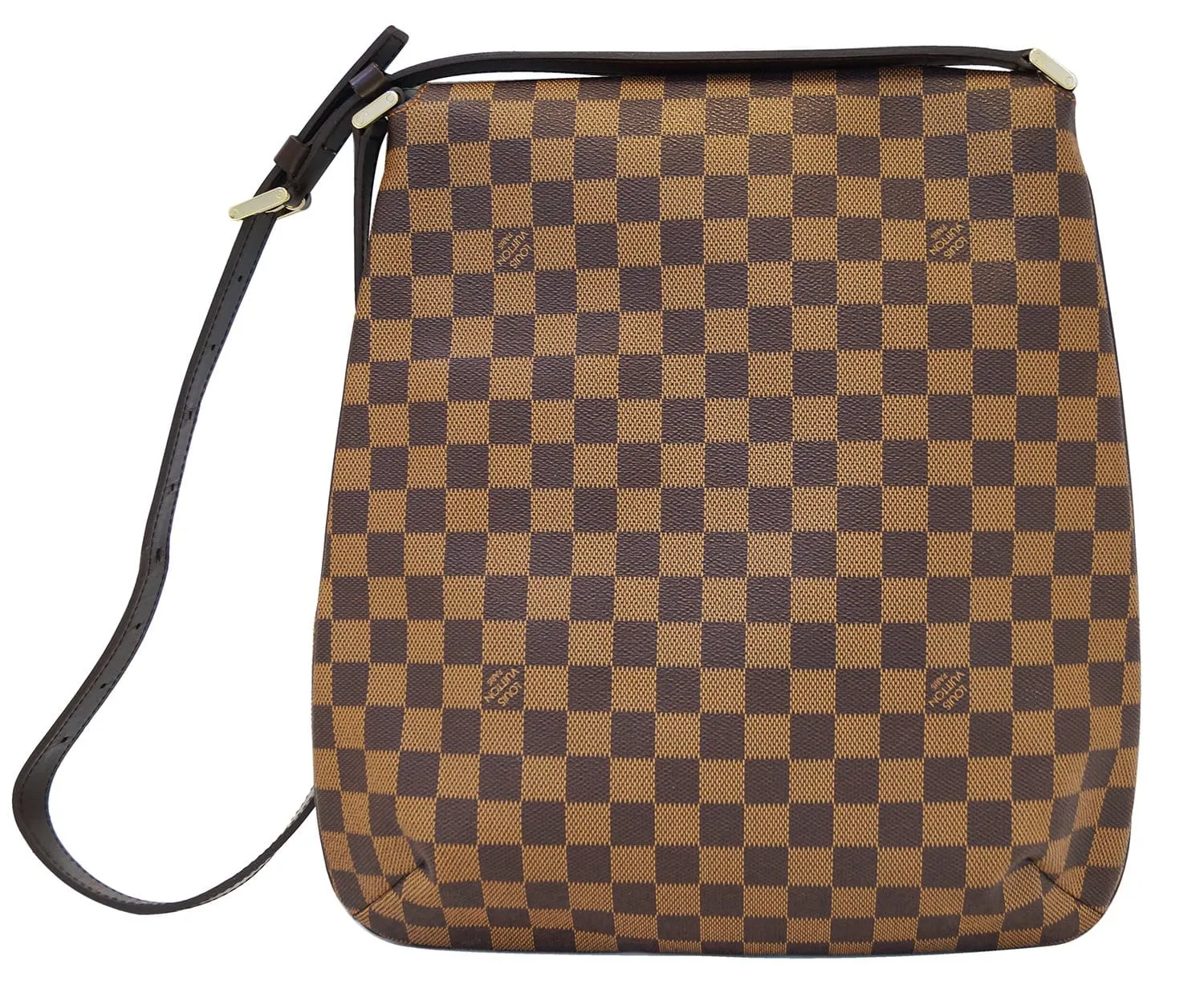 LOUIS VUITTON Damier Ebene Musette Salsa GM Crossbody Bag