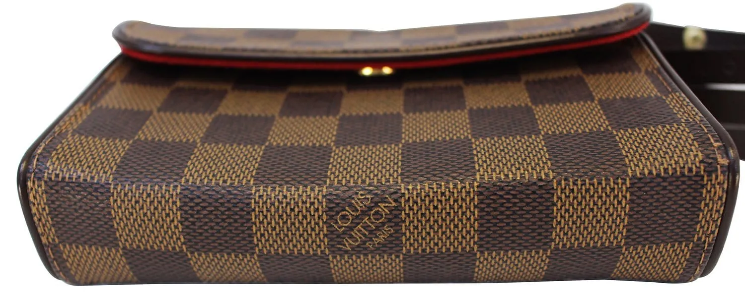 LOUIS VUITTON Damier Ebene Pochette Florentine Waist Bag