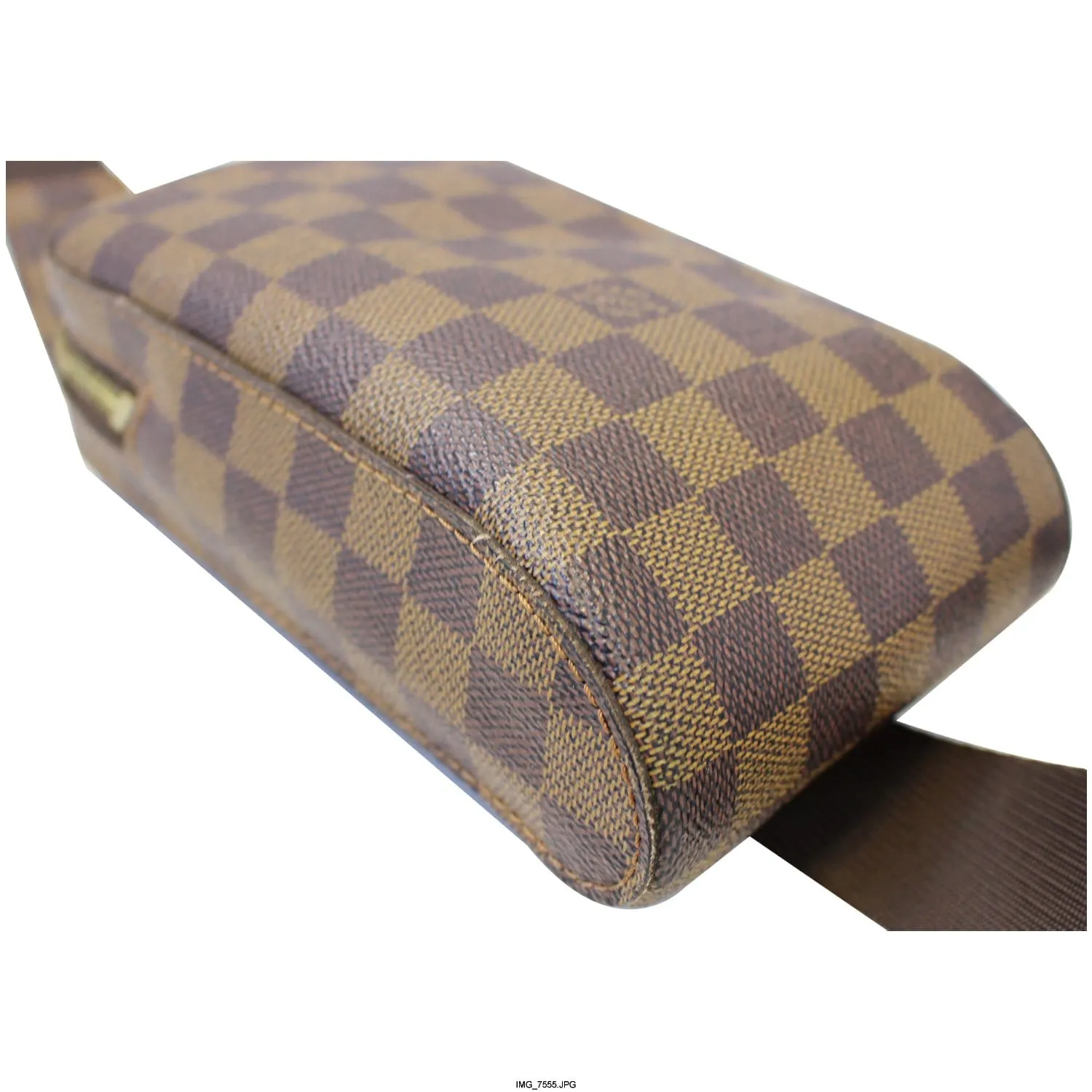 LOUIS VUITTON Geronimos Damier Ebene Hip Bag Brown