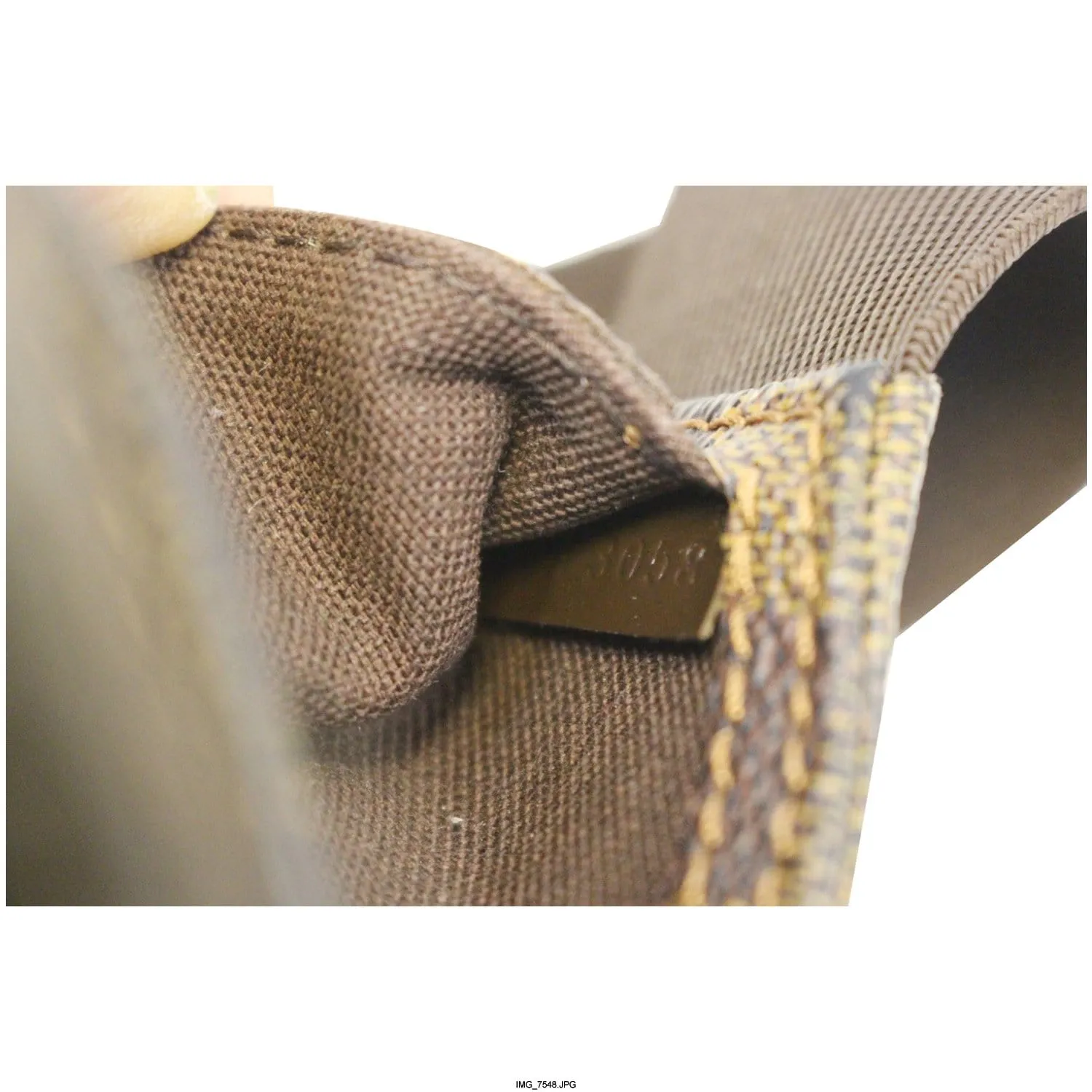 LOUIS VUITTON Geronimos Damier Ebene Hip Bag Brown