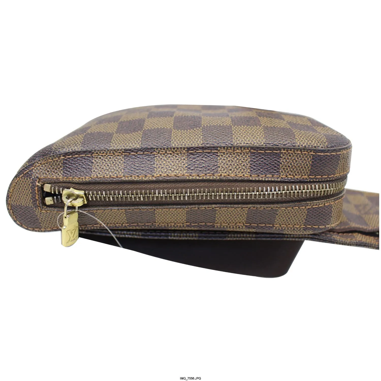 LOUIS VUITTON Geronimos Damier Ebene Hip Bag Brown