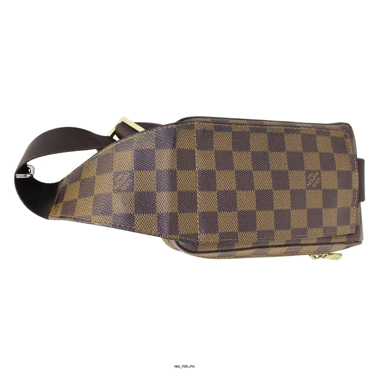 LOUIS VUITTON Geronimos Damier Ebene Hip Bag Brown