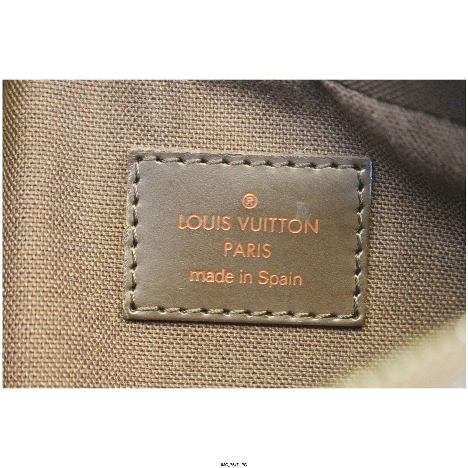 LOUIS VUITTON Geronimos Damier Ebene Hip Bag Brown
