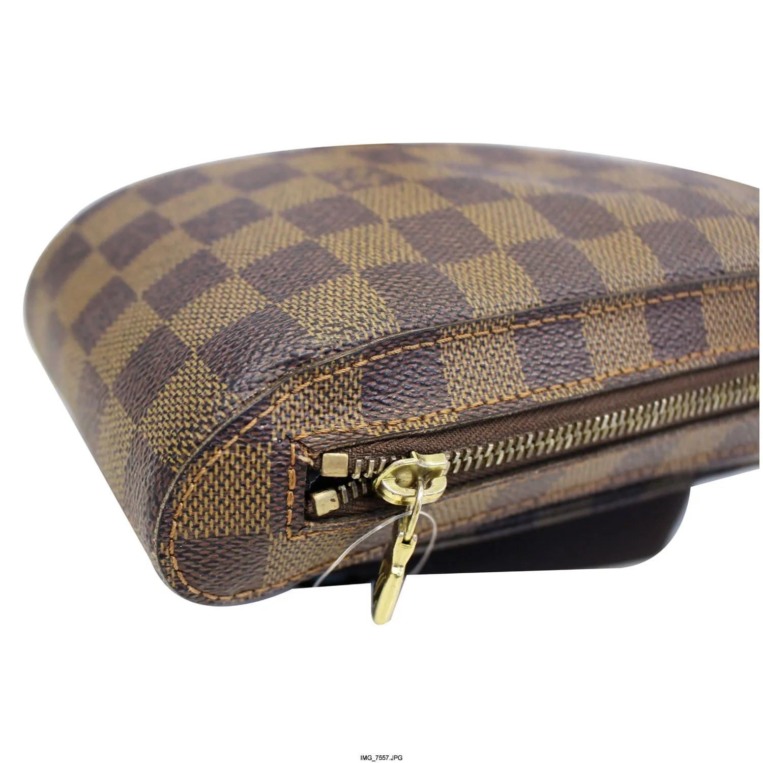 LOUIS VUITTON Geronimos Damier Ebene Hip Bag Brown