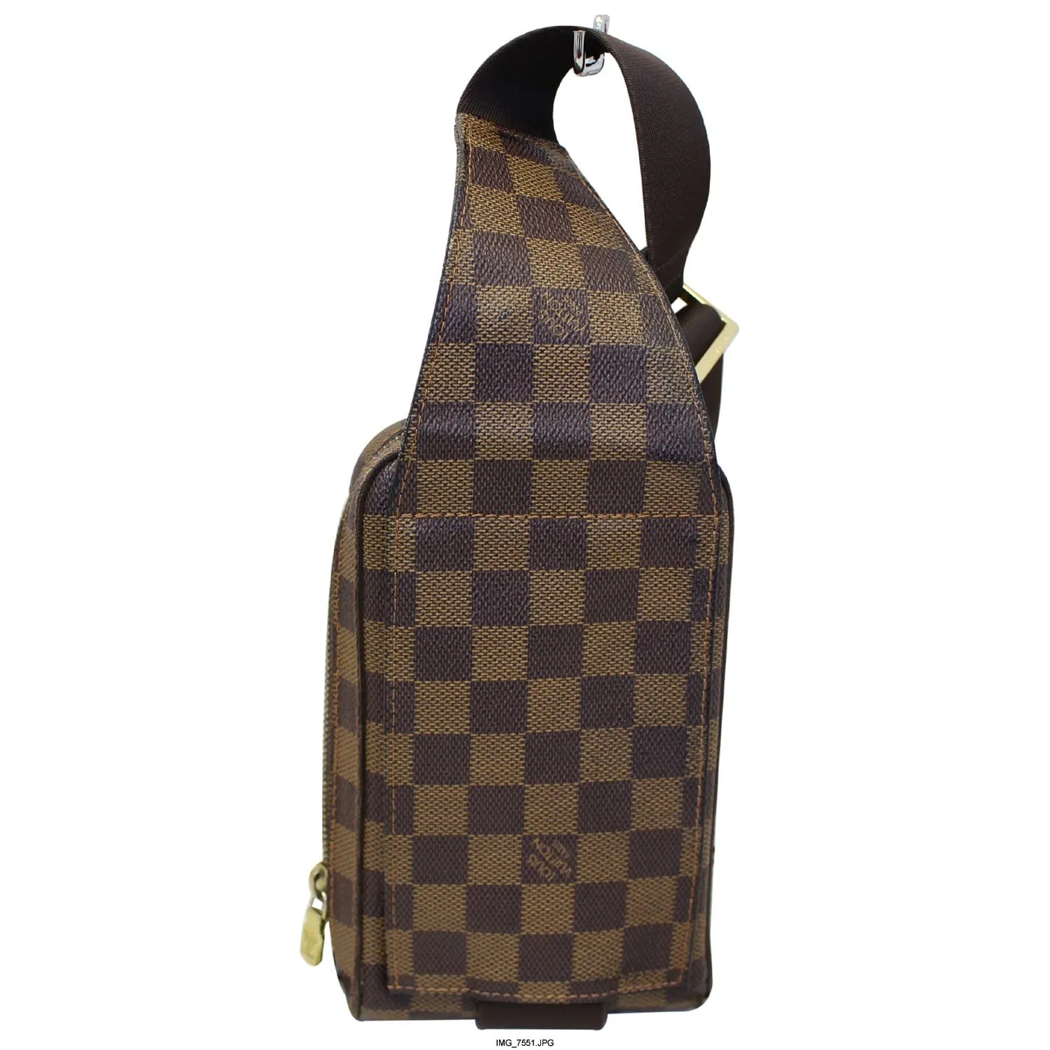 LOUIS VUITTON Geronimos Damier Ebene Hip Bag Brown