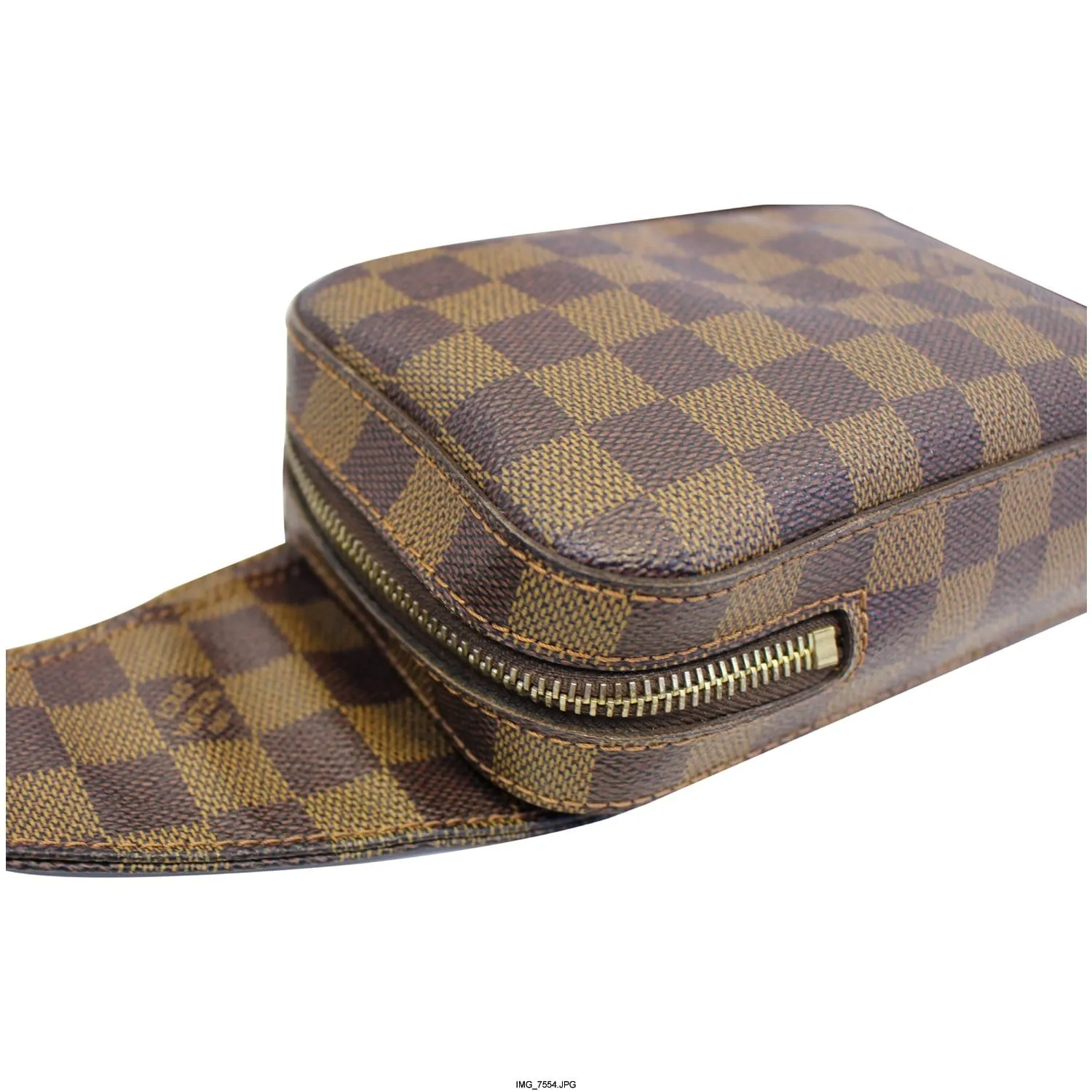 LOUIS VUITTON Geronimos Damier Ebene Hip Bag Brown
