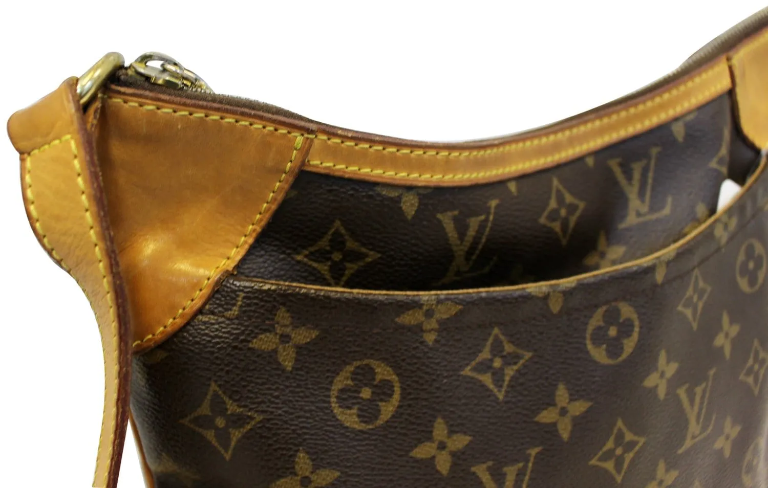 LOUIS VUITTON Monogram Brown Odeon MM Shoulder Crossbody Bag
