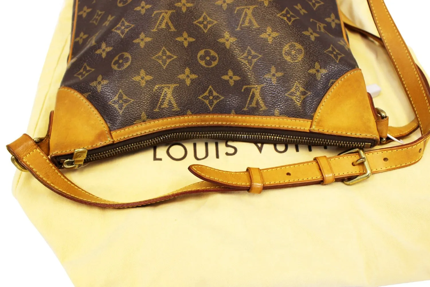 LOUIS VUITTON Monogram Canvas Brown Odeon MM Crossbody Bag
