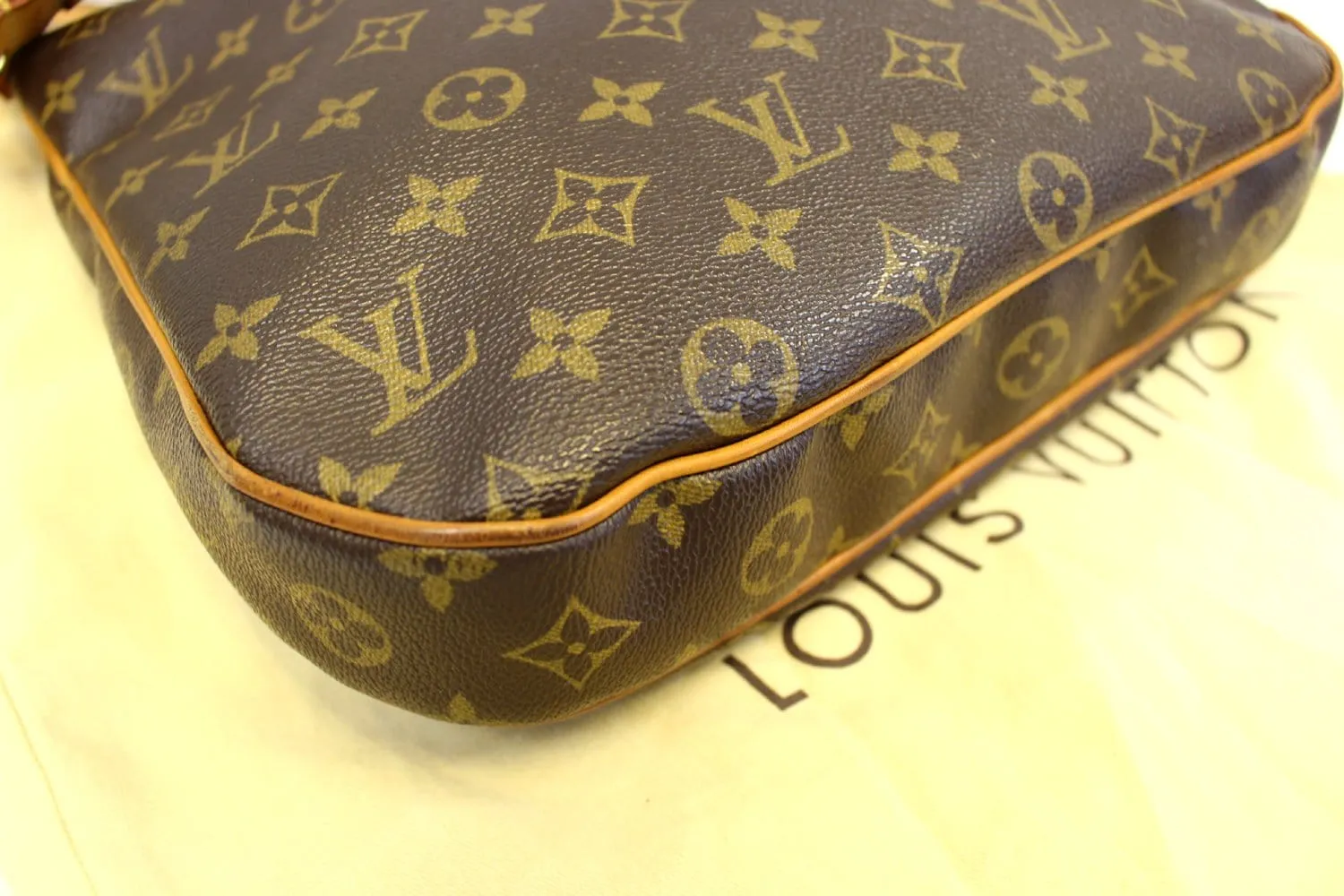 LOUIS VUITTON Monogram Canvas Brown Odeon MM Crossbody Bag