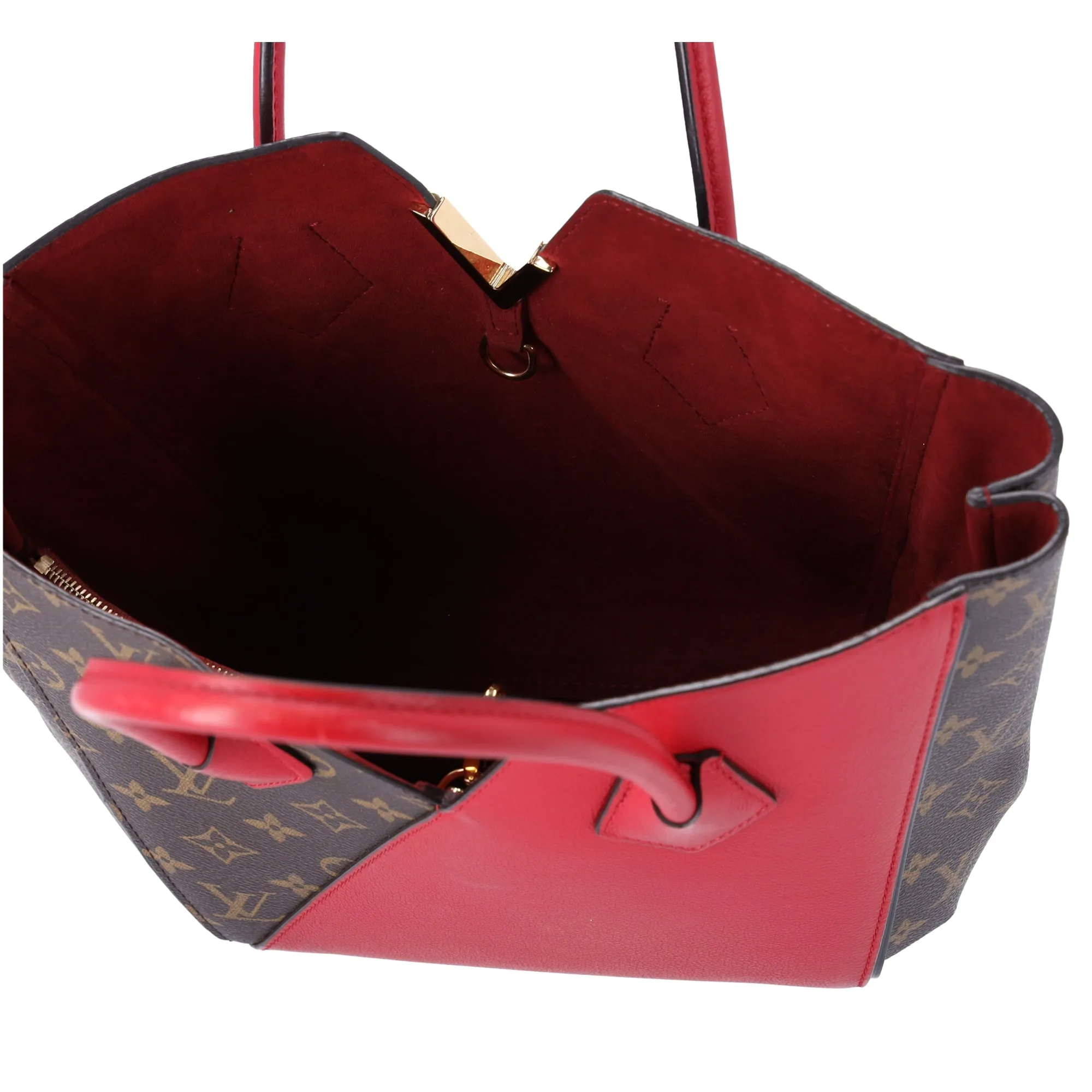 Louis Vuitton Monogram Kimono MM Brown Red Tote Bag Canvas Shoulder Bag M40459