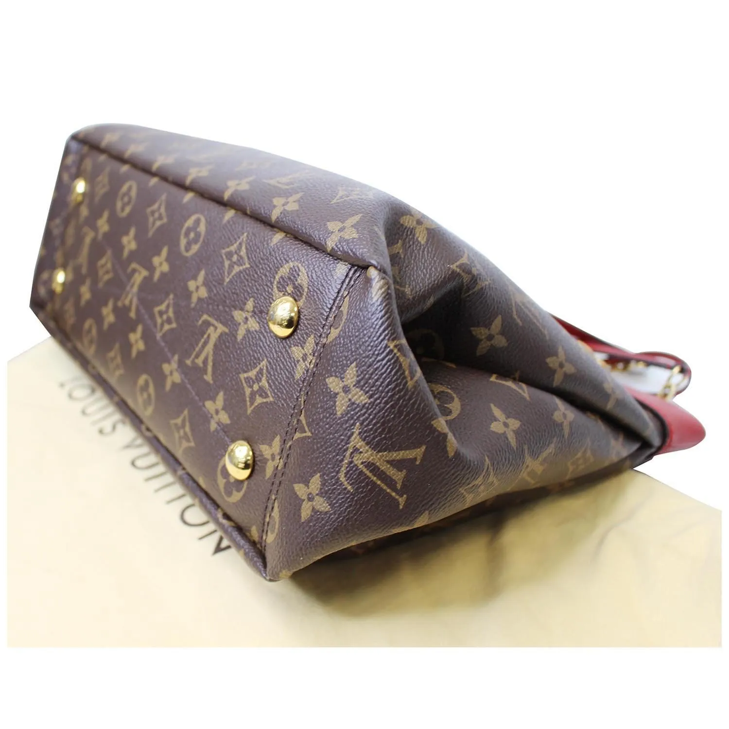 LOUIS VUITTON Pallas Chain Shopper Monogram Canvas Shoulder Bag Cherry