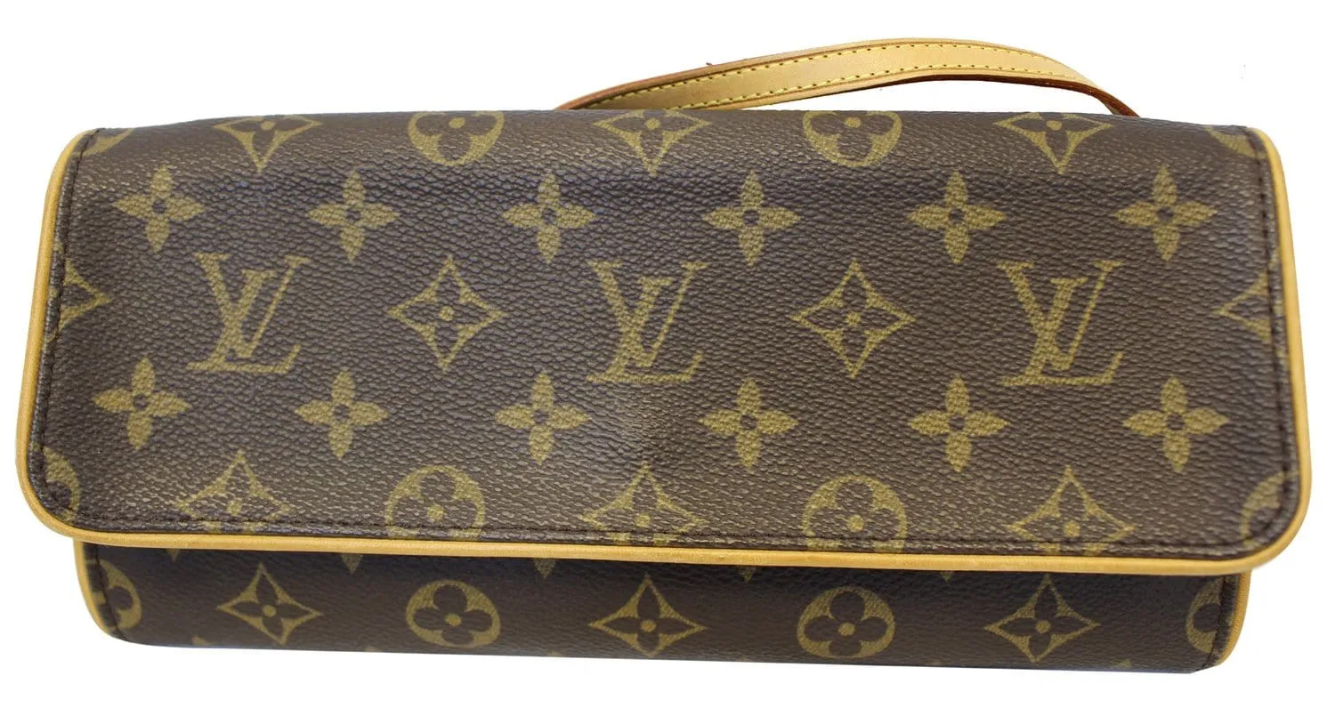 LOUIS VUITTON Twin GM Monogram Canvas Pochette Shoulder Bag
