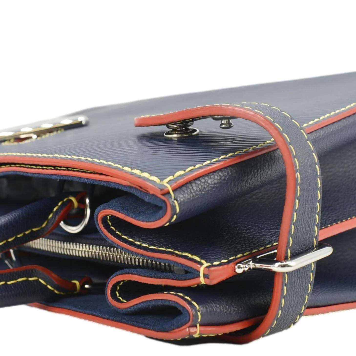 LOUIS VUITTON Twist Epi Leather 2Way Tote Bag Indigo