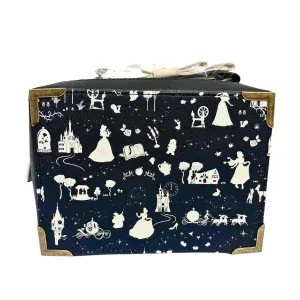 Loungefly Disney B W Princess Silhouette AOP Crossbody DEFECTIVE #855