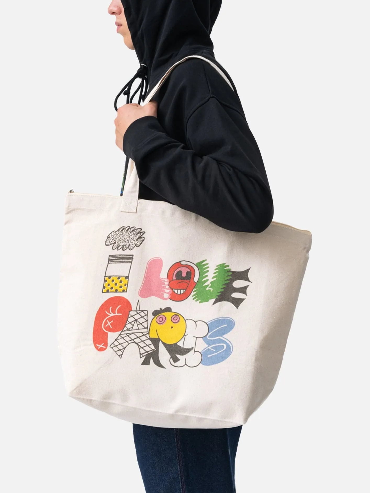 Love from Paris! Tote Bag - Beige