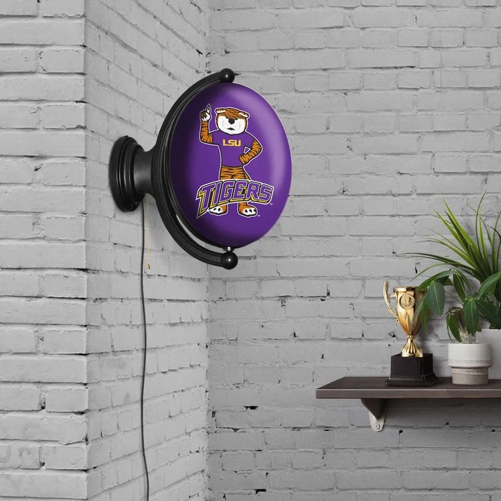 LSU Tigers: Mike the Tiger - Original Oval Rotating Lighted Wall Sign
