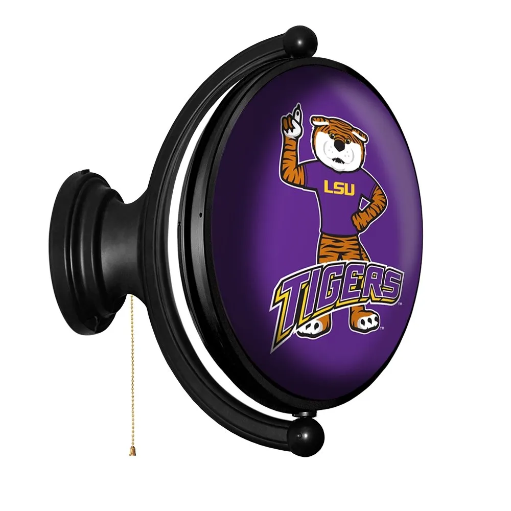 LSU Tigers: Mike the Tiger - Original Oval Rotating Lighted Wall Sign