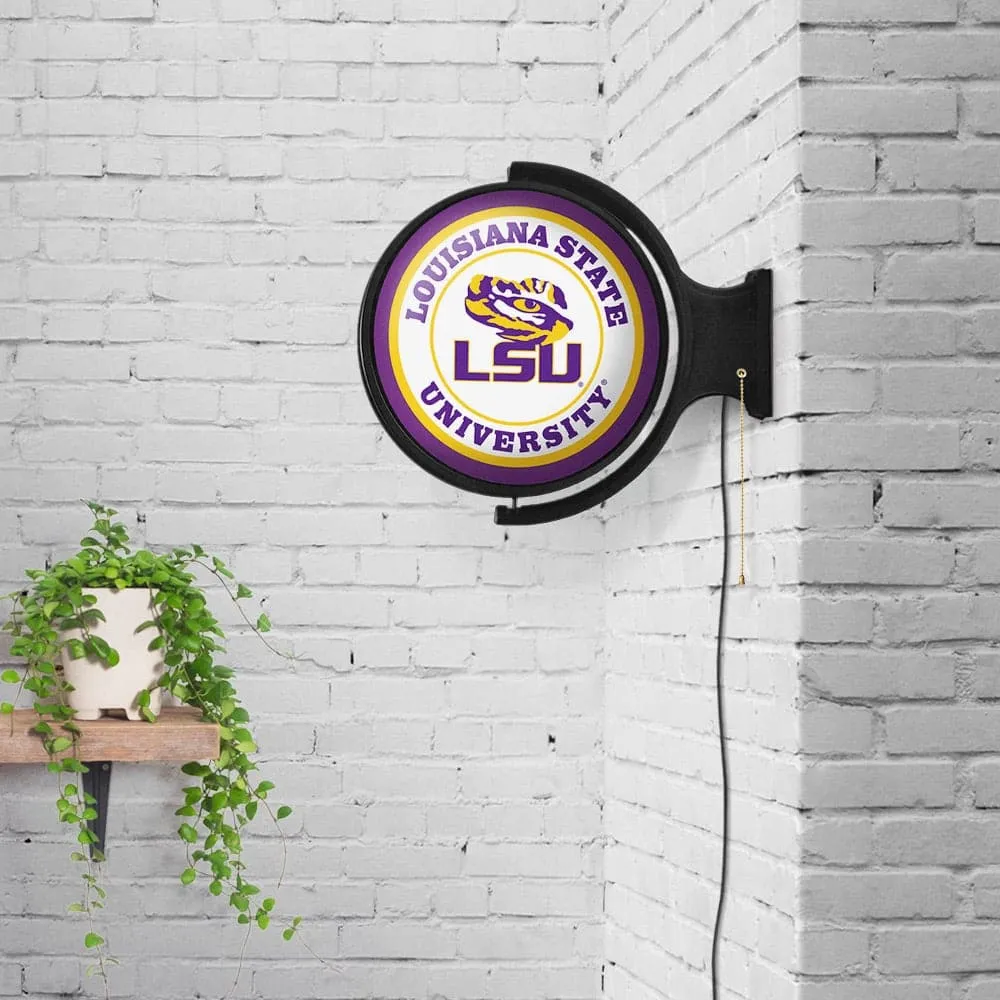 LSU Tigers: Original Round Rotating Lighted Wall Sign