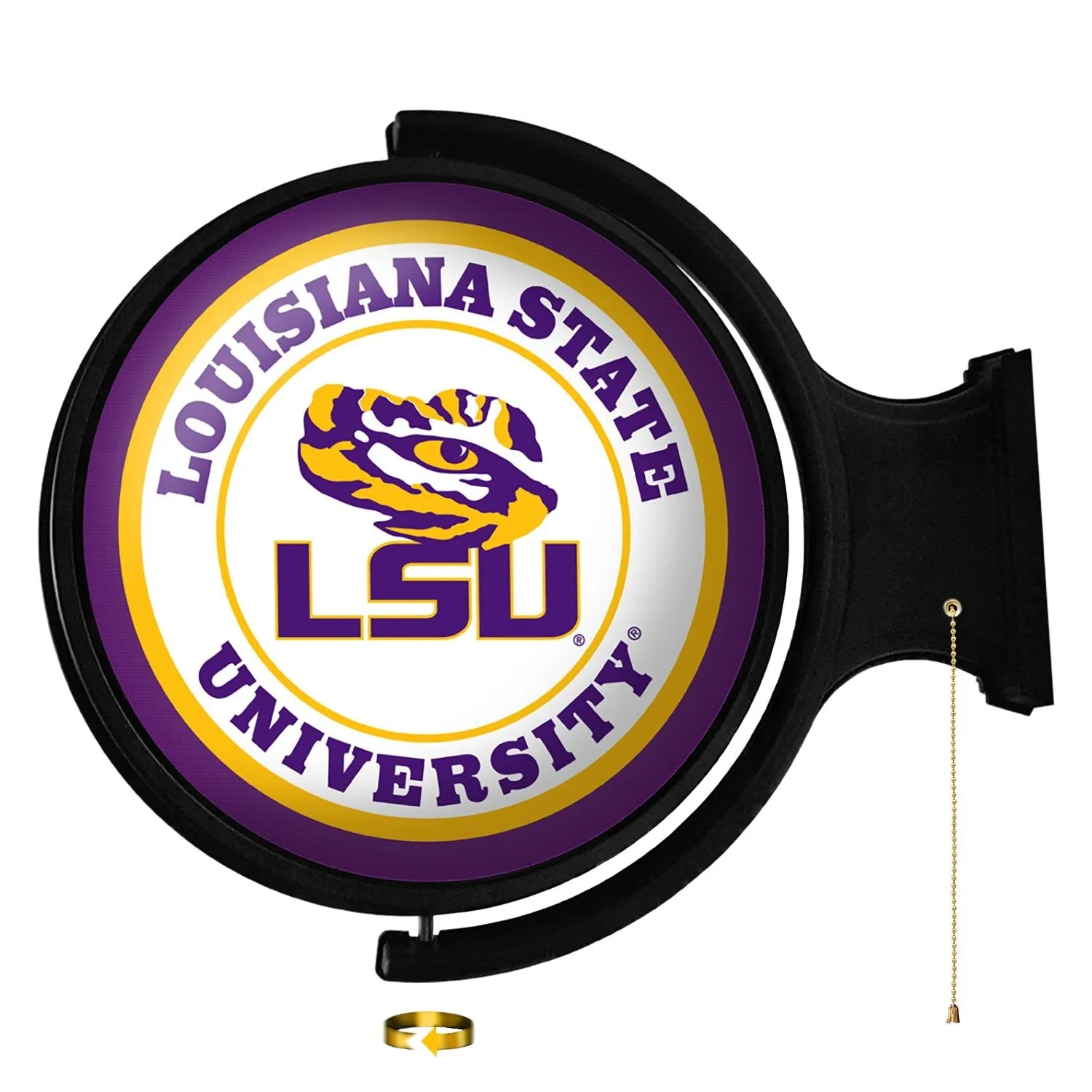 LSU Tigers: Original Round Rotating Lighted Wall Sign