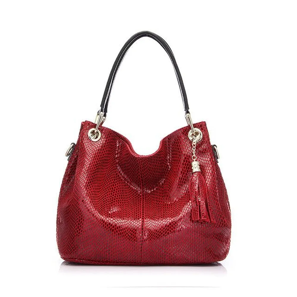 <bold>Hobo / Tote Bag <br>Genuine-Leather