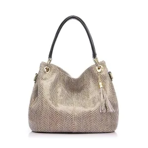 <bold>Hobo / Tote Bag <br>Genuine-Leather