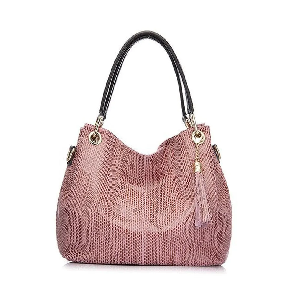 <bold>Hobo / Tote Bag <br>Genuine-Leather