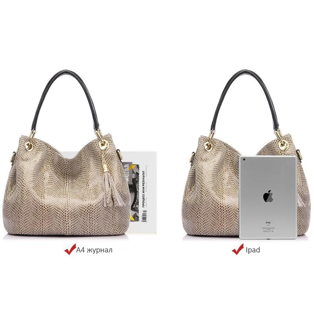 <bold>Hobo / Tote Bag <br>Genuine-Leather