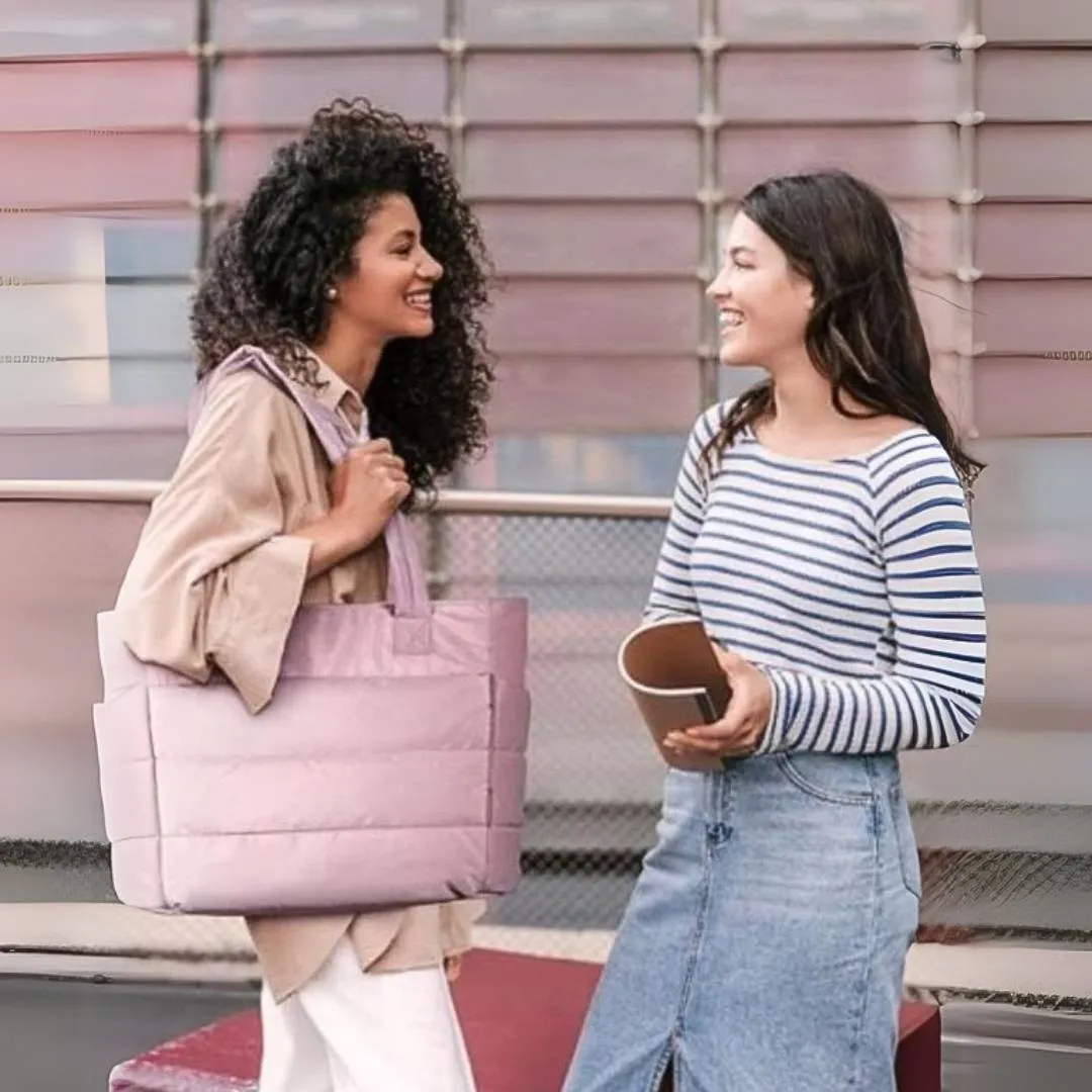 Lucy™ | Quilted Puffer Tote Bag