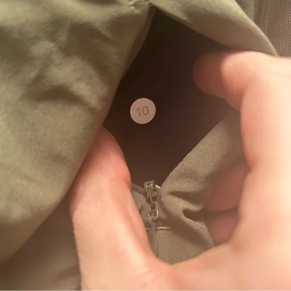 Lululemon Dark Olive Side Mesh Shorts