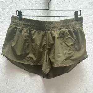 Lululemon Dark Olive Side Mesh Shorts