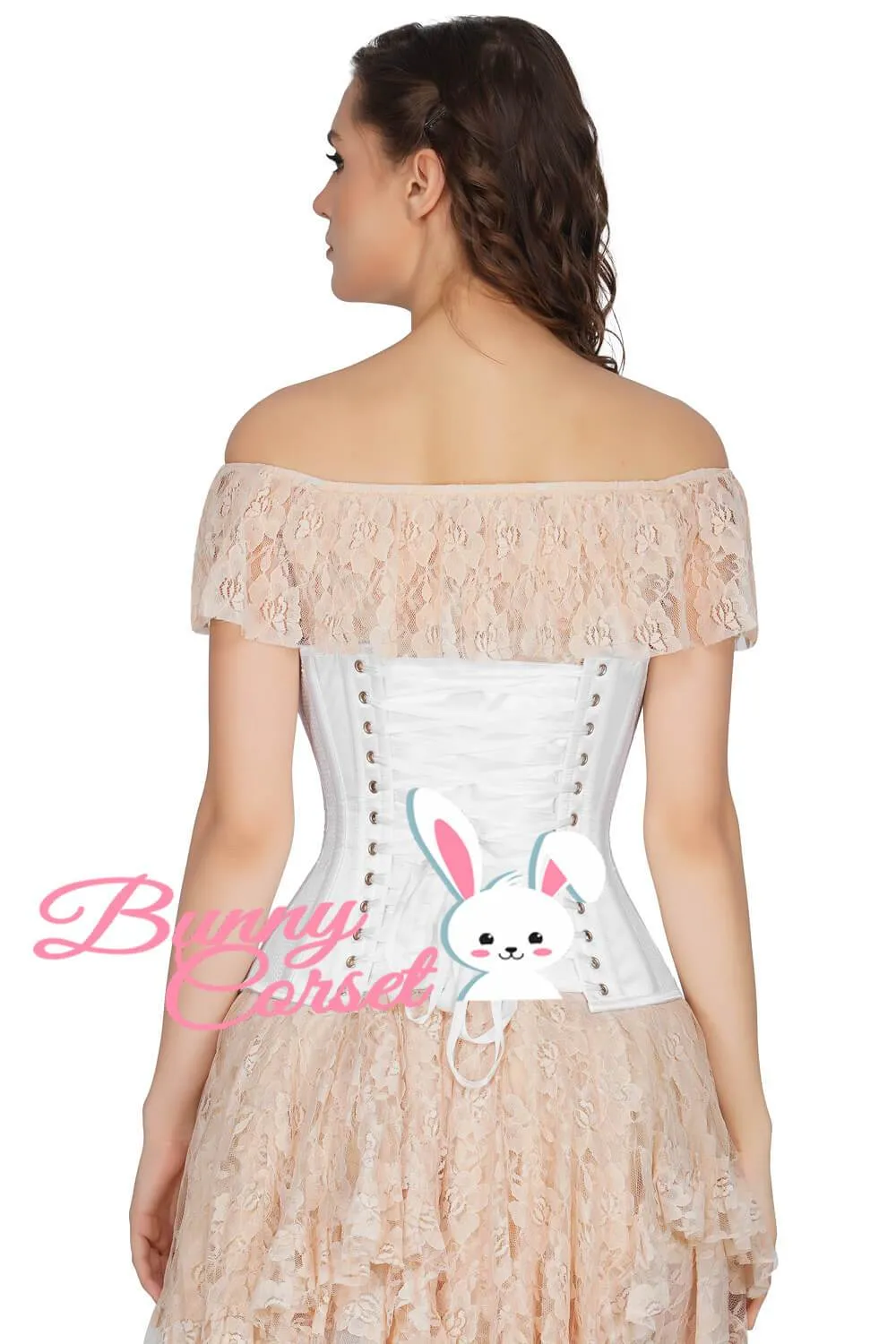 Madden White Mesh Sequin Corset