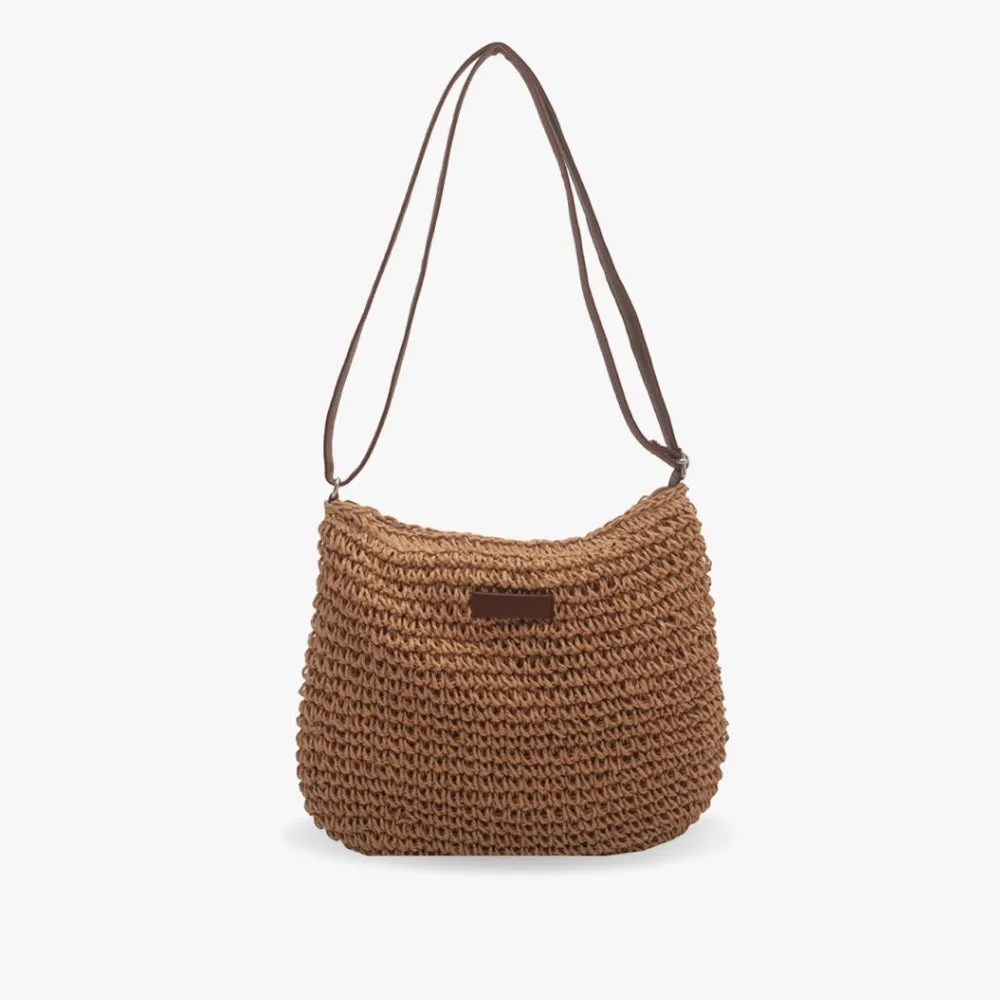 Madelyn™ | Woven Straw Shoulder Bag