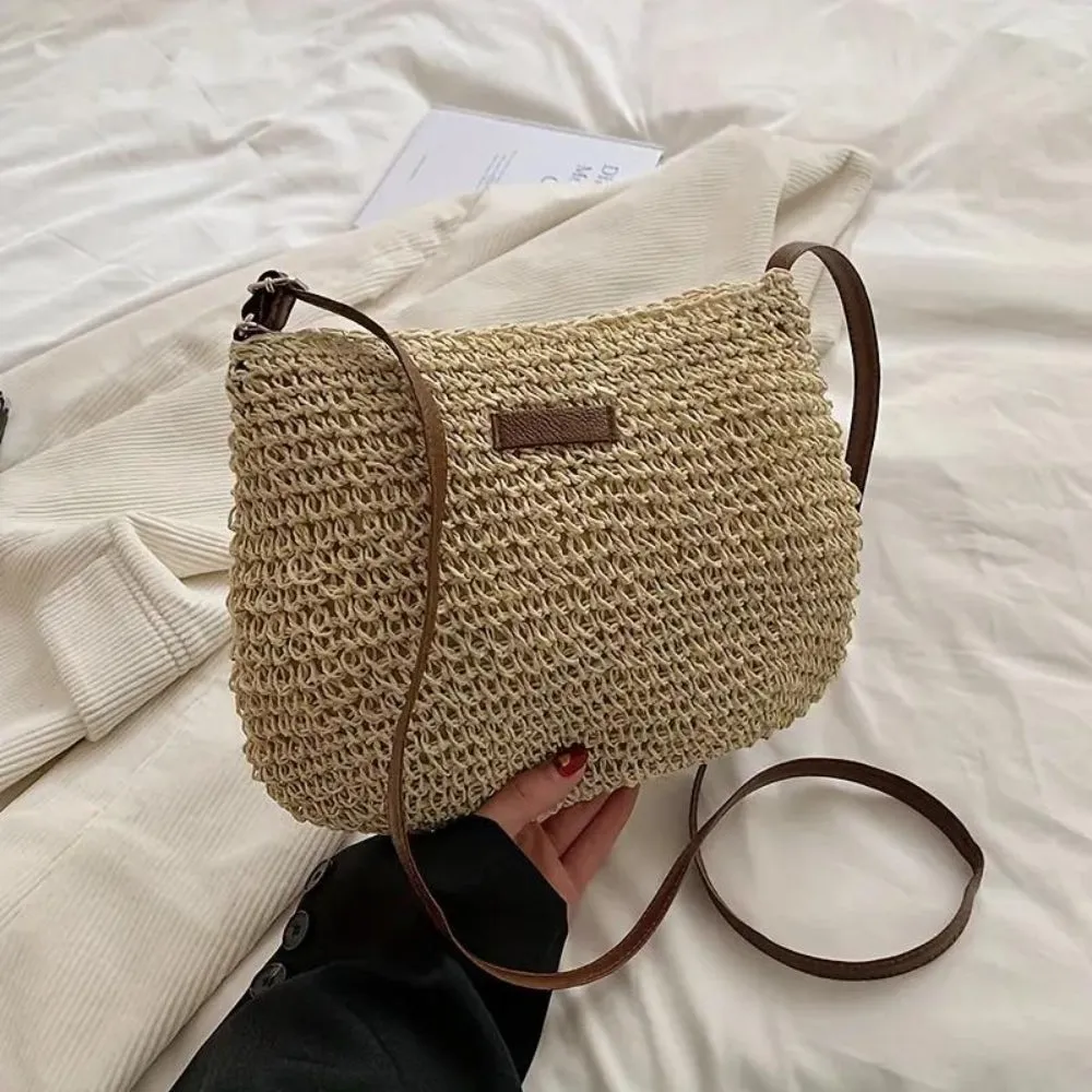 Madelyn™ | Woven Straw Shoulder Bag
