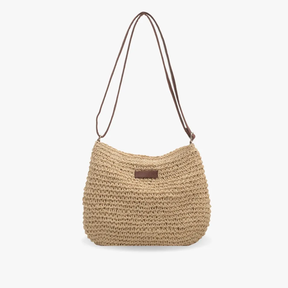 Madelyn™ | Woven Straw Shoulder Bag