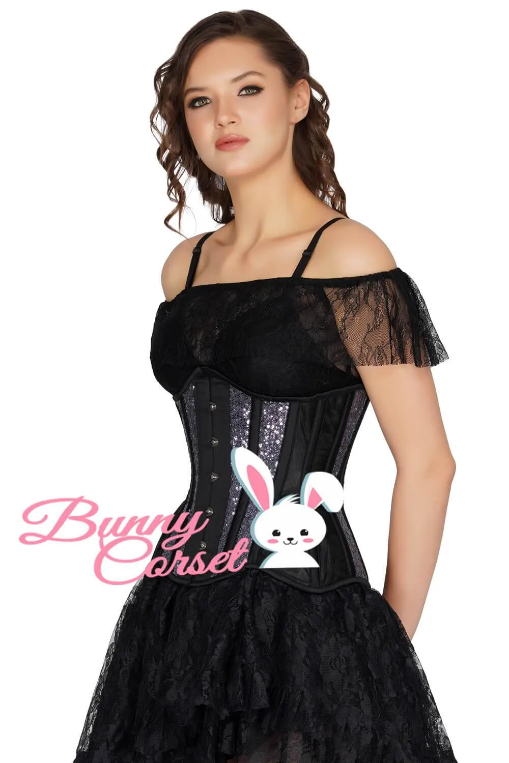 Madelynn Sequin Mesh Couture Corset