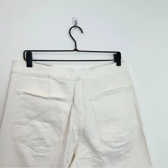 Madewell The Emmett Wide Leg Crop Jean Welt Pocket Edition Tile White NWT 31