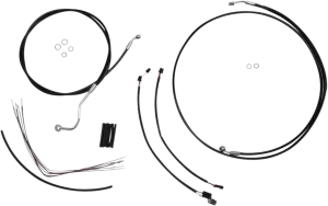Magnum 489562 Black Vinyl XR Handlebar Installation Kit for 15-17in. Ape